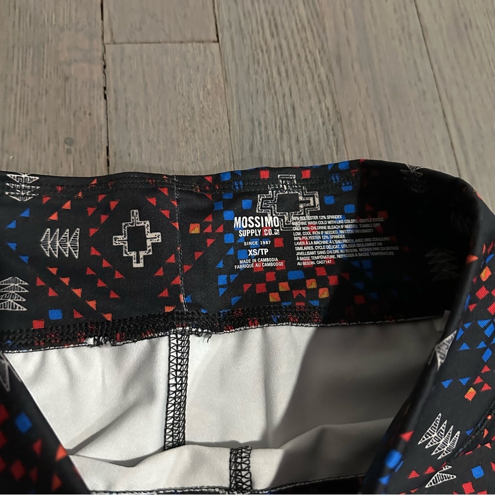 Mossimo Supply Co XS Printed Athletic Active Athleisure Leggings - Picture 4 of 7